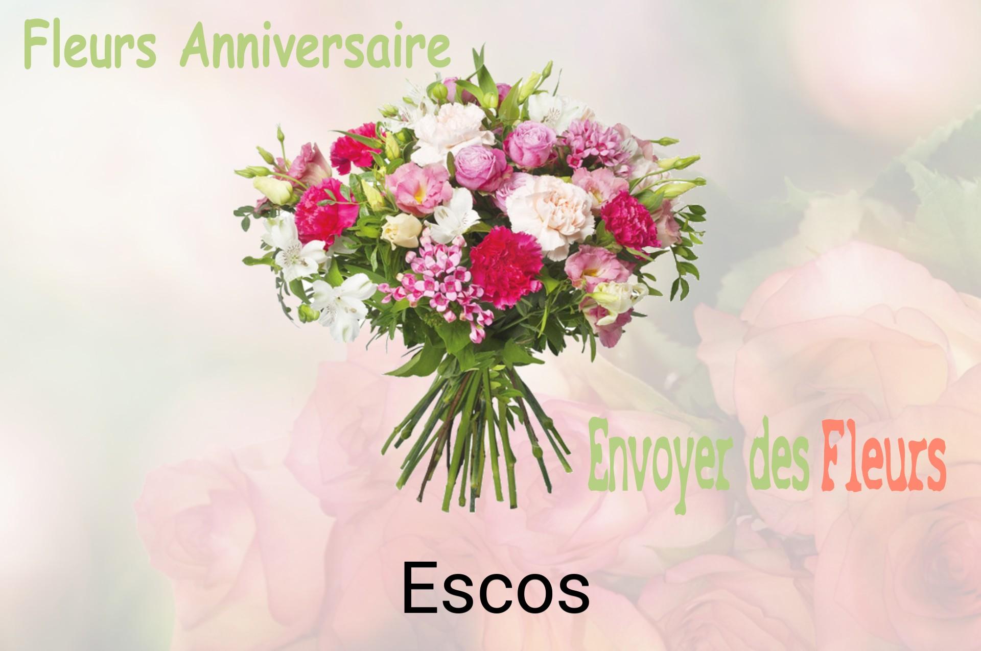 Bouquet de fleurs d’anniversaire livré à Escos